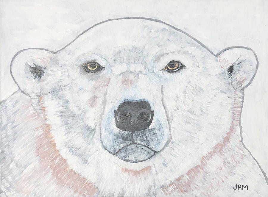Polar Bear Painting by Jam Art