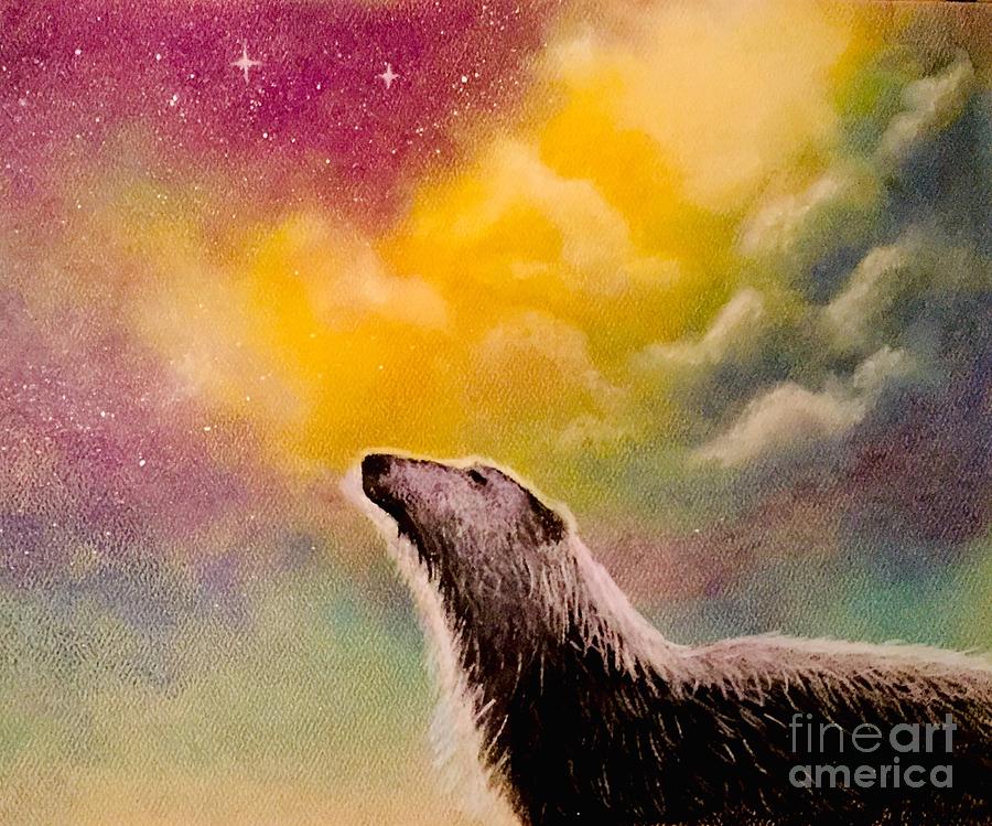 Polar Photograph - Polar Bear Night Sky by Roxanne Stein Polar Photograph - Polar Bear Night Sky by Roxanne Stein