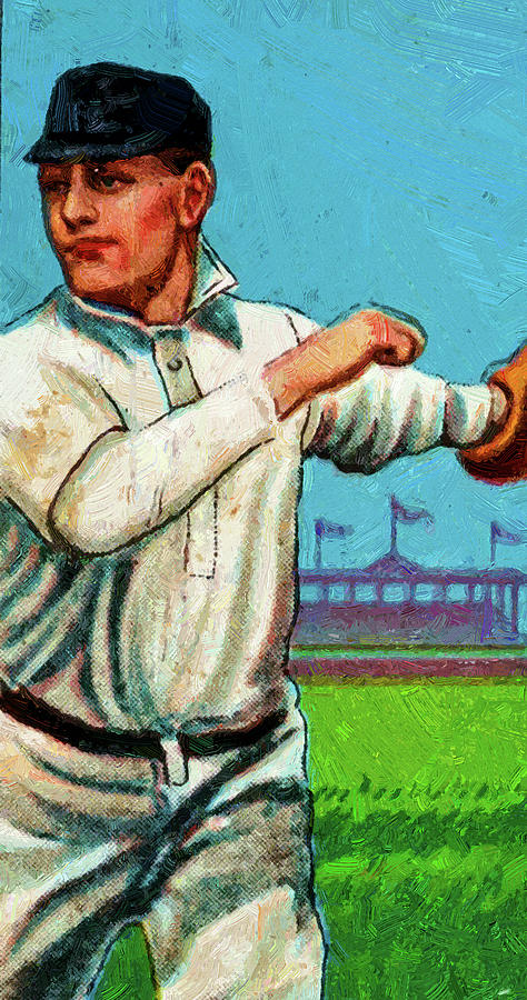 Polar Bear Russ Ford Baseball Game Cards Oil Painting Painting