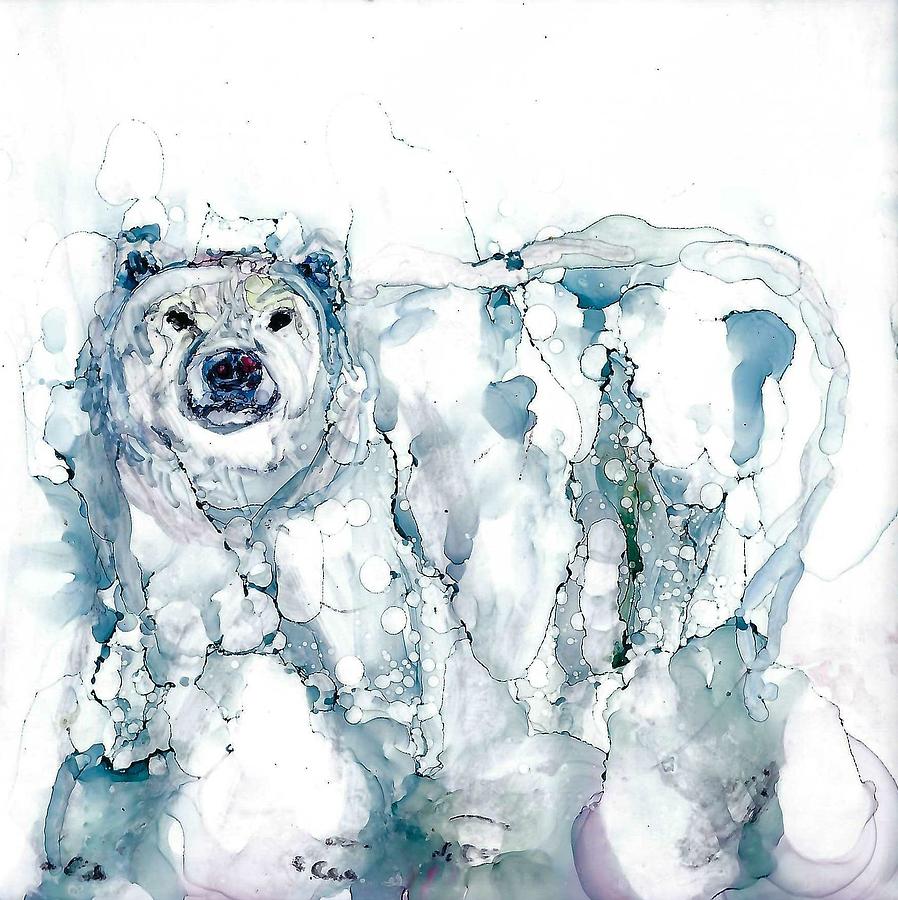 Polar Bear Painting by Ruth Kamenev