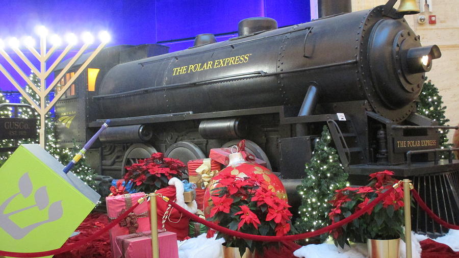 Polar Express train at Washington Union Station Photograph by Kathy Horn