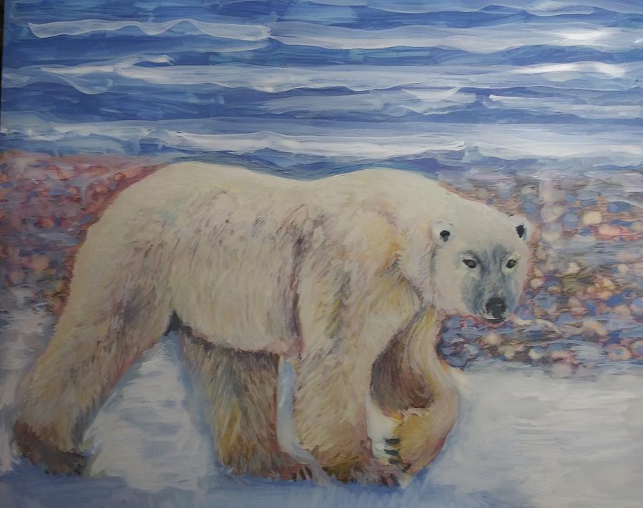 Polar Male Bear Painting By Lisa Mcknett Fine Art America