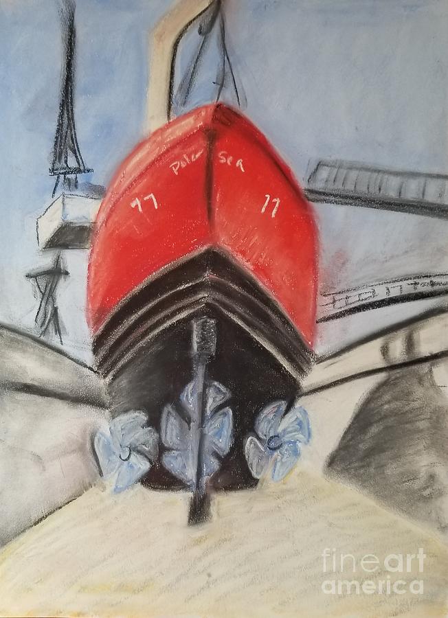 Polar Sea Dry Dock Drawing by Expressions By Stephanie