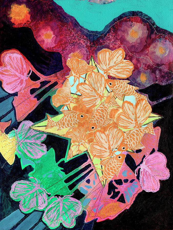 Goldfish Painting - Polaris by Jennifer Lommers