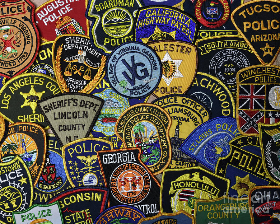 Paul Ward Photograph - Police Patches by Paul Ward