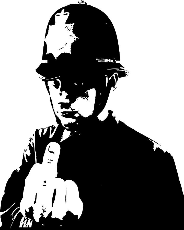 policeman banksy Poster 70s Painting by Clark Cameron | Fine Art America