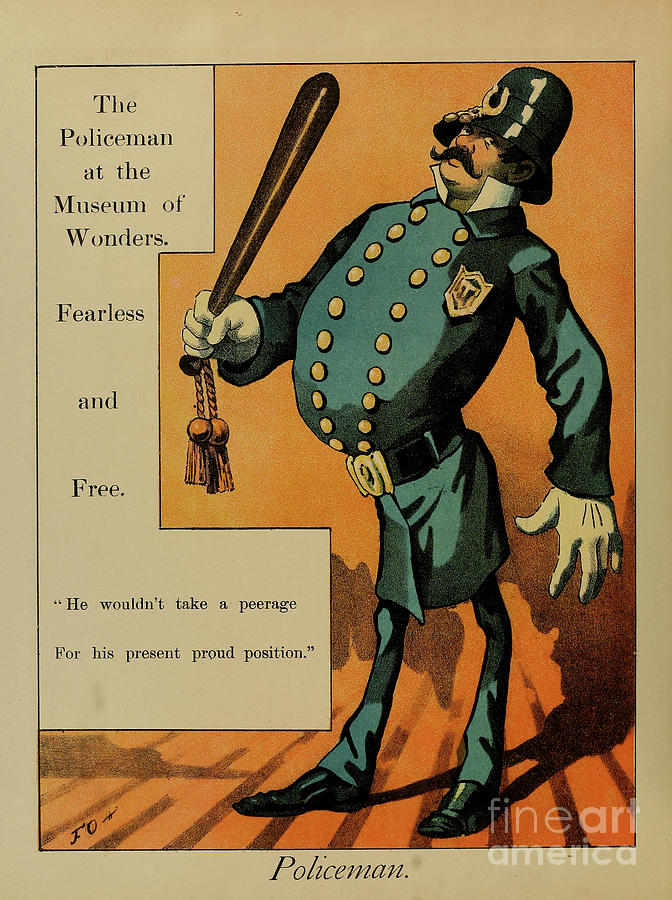 Policeman v3 Photograph by Historic illustrations