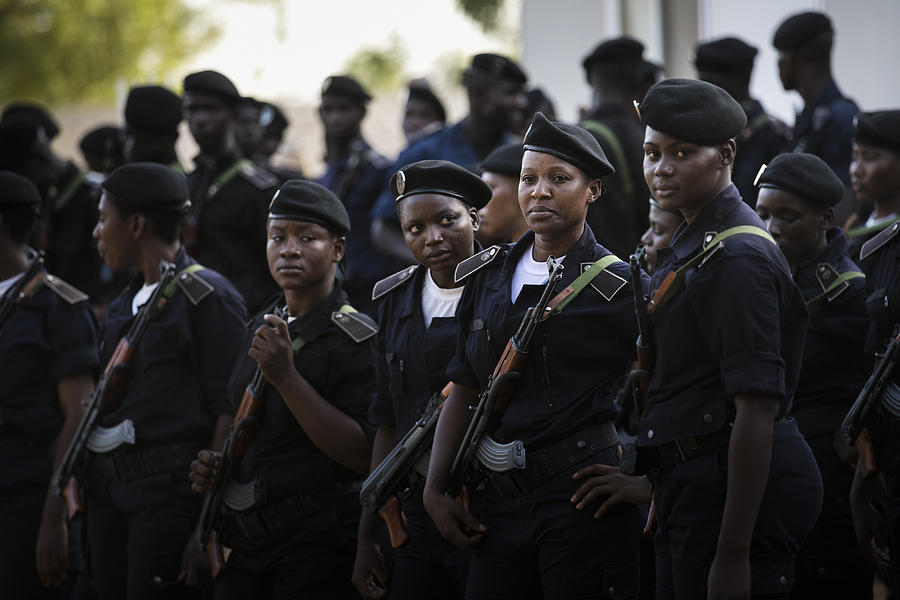 Policewomen at a police school in Mali Photograph by Florian Gaertner