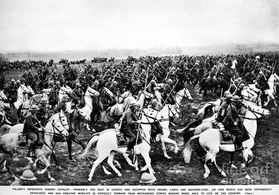 Polish Cavalry, 1938 Photograph by Granger
