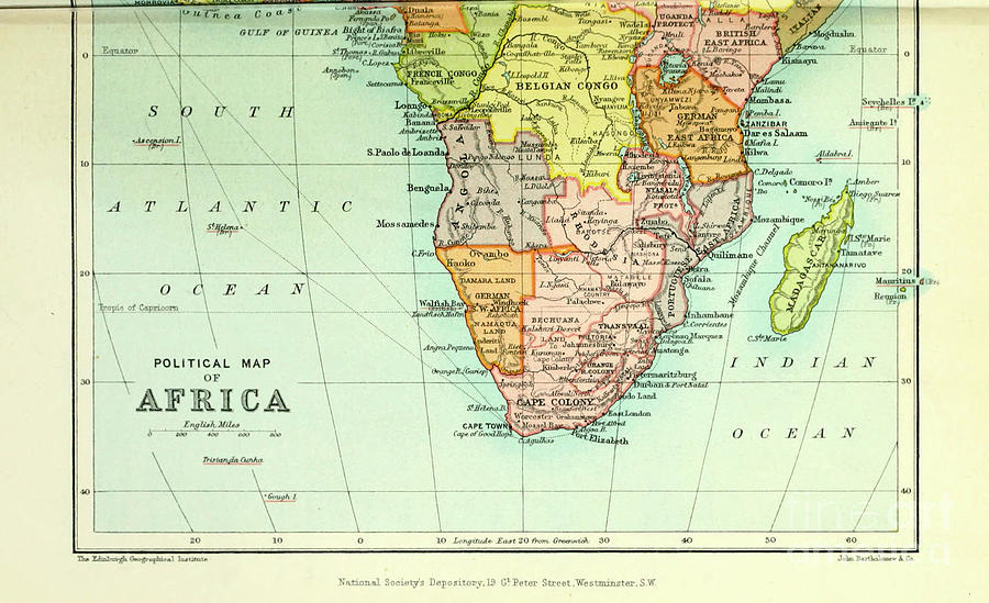 Political Map Of Africa I3 Drawing