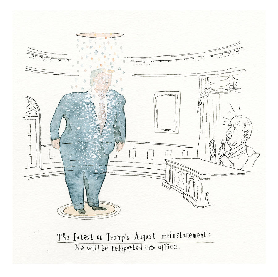 Political Science Fiction Painting by Barry Blitt Political Science Fiction Painting by Barry Blitt