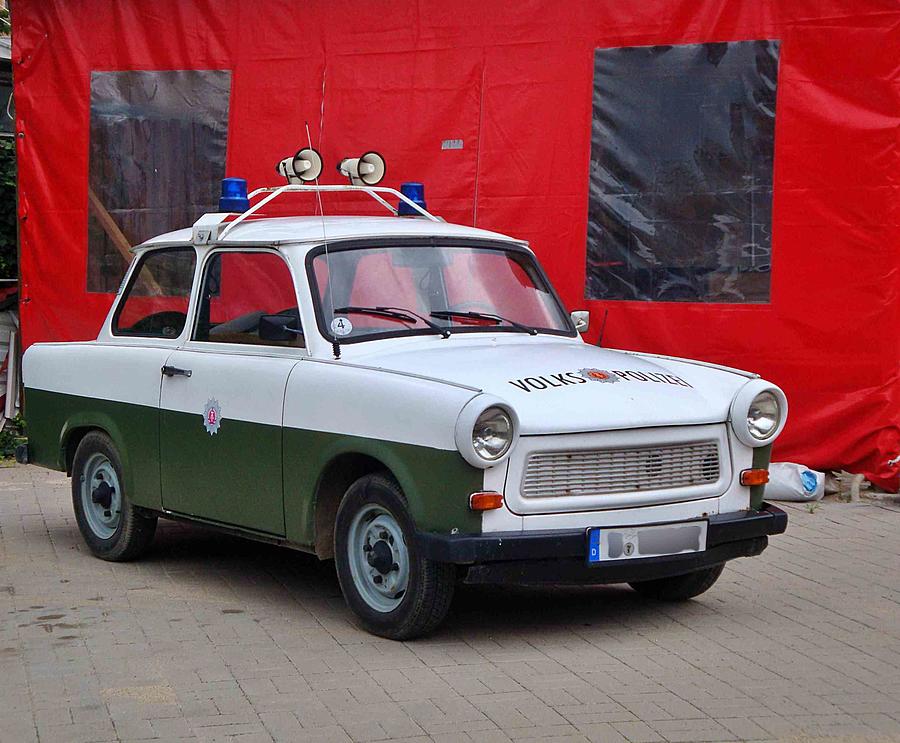 Polizei Trabi Photograph by Yvonne M Smith - Fine Art America