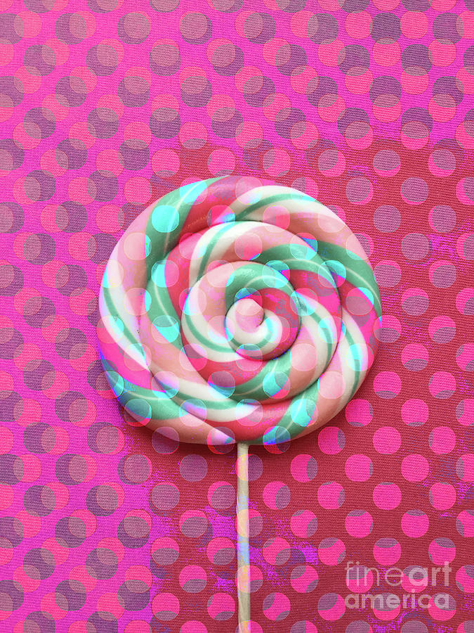 Polka Dot Lollipop Pop Art Digital Art by Edward Fielding