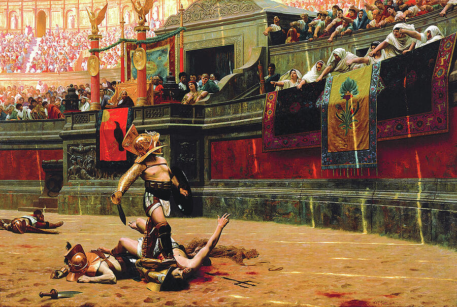 Jean Leon Gerome Painting - Pollice Verso - Digital Remastered Edition by Jean-Leon Gerome