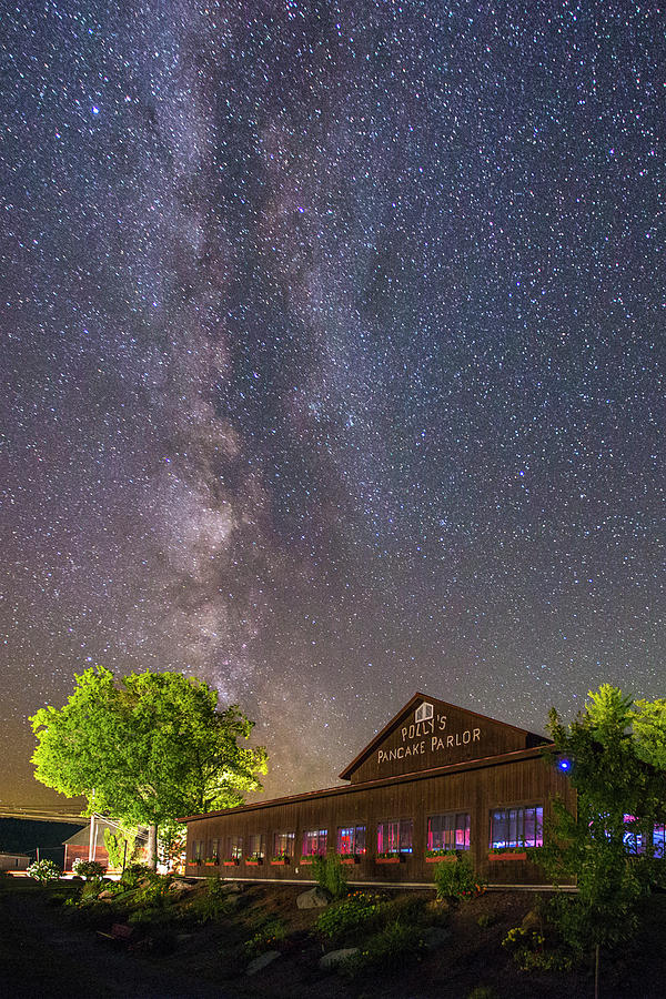 Pollys Pancake Parlor Milky Way Photograph by White Mountain Images