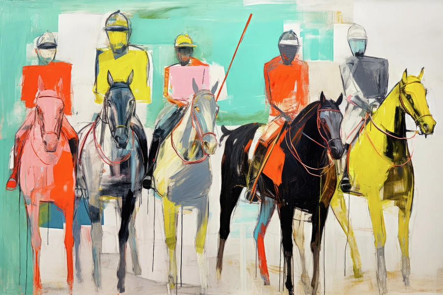 Polo players Digital Art by Imagine ART