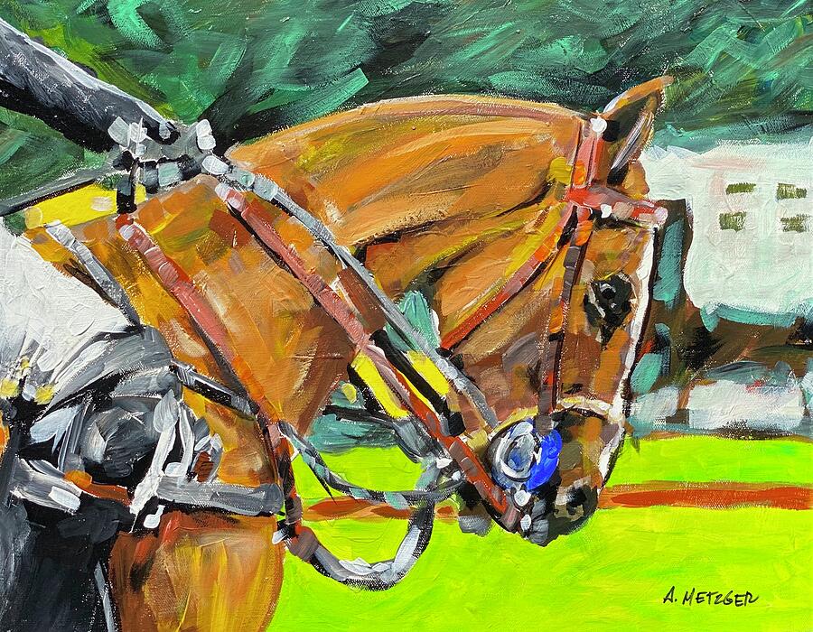 Polo Ready Painting by Alan Metzger