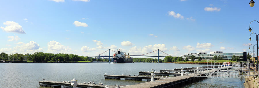 Polsteam Freighter Pulls Into Toledo Ohio Port  9996 Photograph by Jack Schultz
