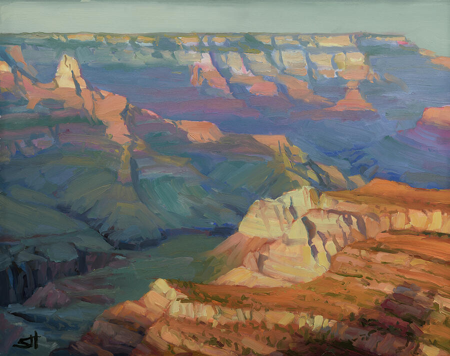 Grand Canyon National Park Painting - Polychromatic Canyon by Steve Henderson