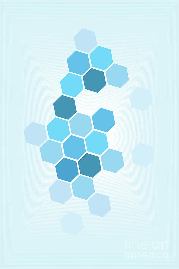 Polygon pattern background Digital Art by Mendelex Photography