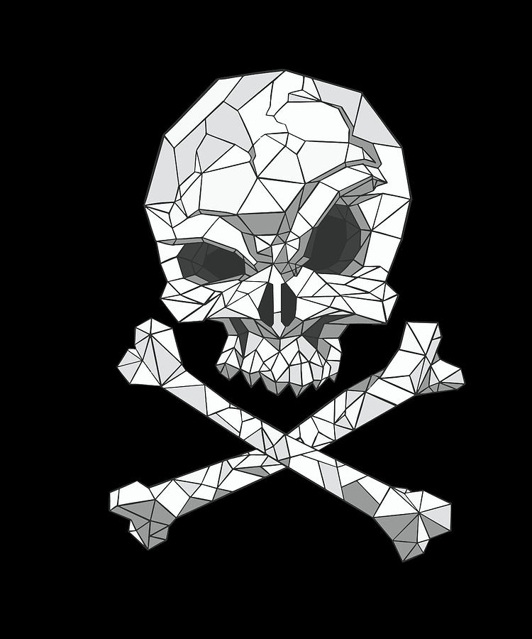 Pirates Skulls And Bones Tshirt Retro Prints Stock Illustration