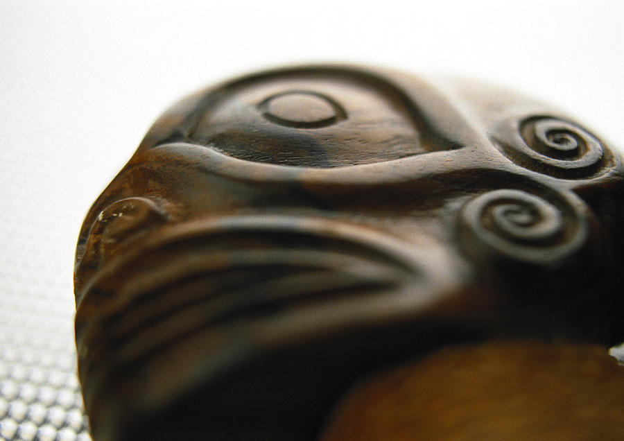 Polynesian artwork, close-up. Photograph by Benoit Jeanneton