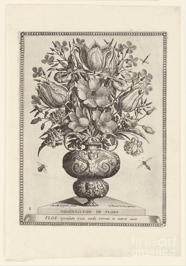 Polyptoton de Flore The Variance of Flowers   Johann Theodor de Bry  after Jacobus Kempener Painting by Shop Ability