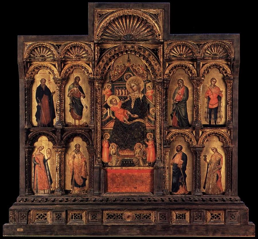 Polyptych of Santa Maria della Celestia Painting by Lorenzo Veneziano ...