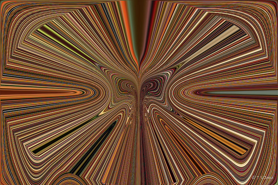 Pomegranate Abstract #ps2h Digital Art by Tom Janca