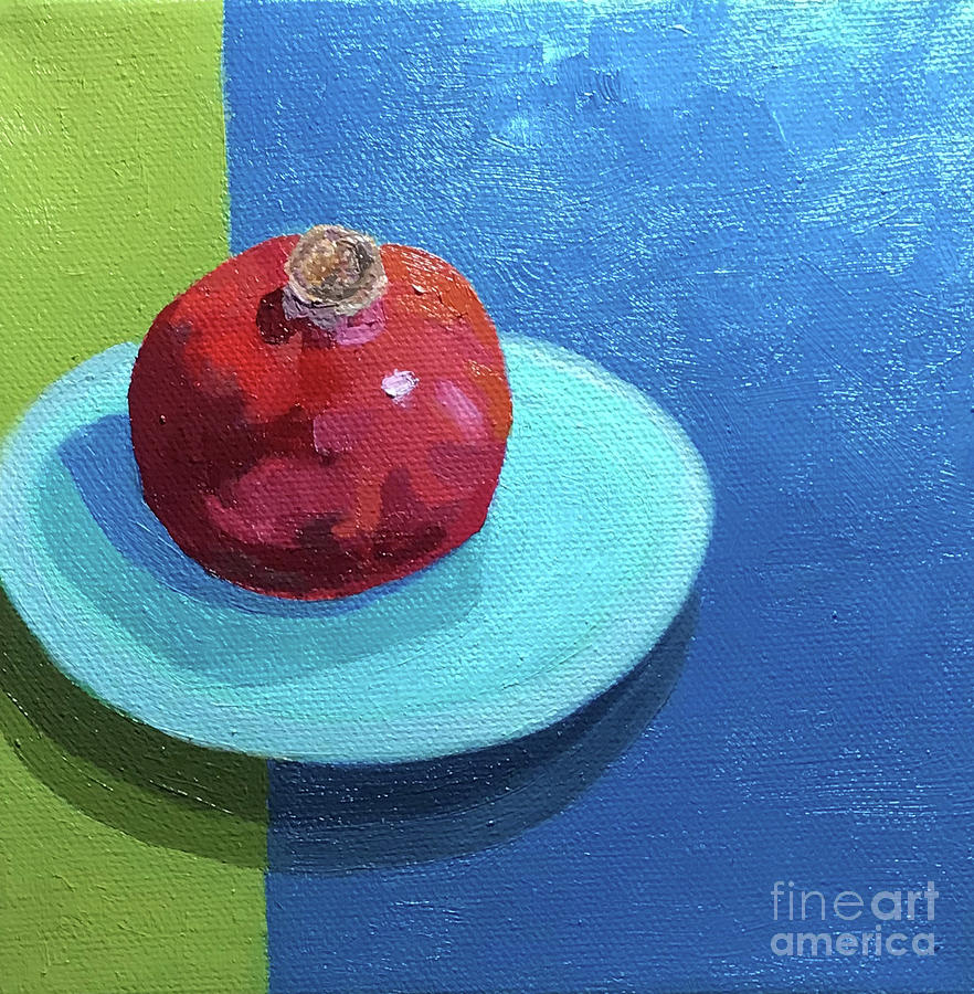 Pomegranate Painting by Anne Marie Brown