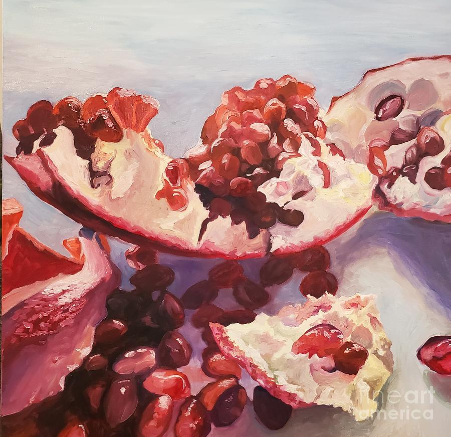 Pomegranate  Painting by Julie Garcia
