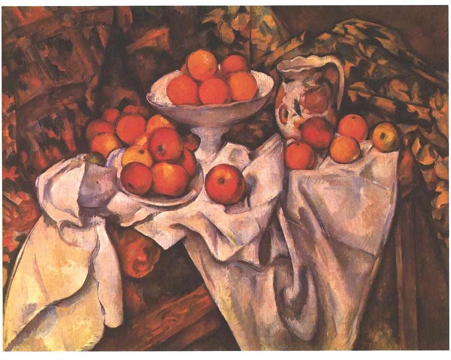 Pommes et oranges Apples and Oranges Painting by Paul Cezanne - Fine ...