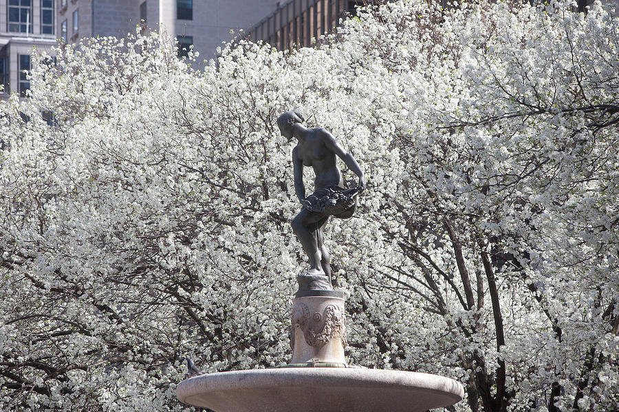 Pomona Fountain in Spring Photograph by Art Block Collections
