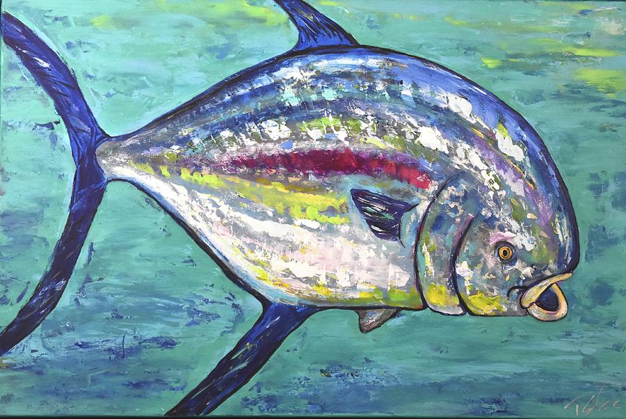 Pompano Painting by Toby Elder