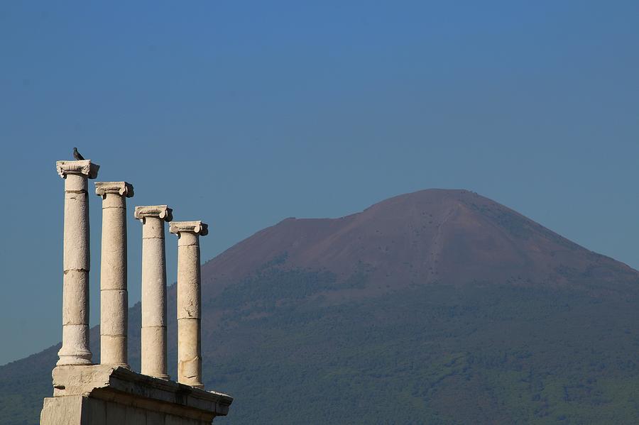 Pompeii and Mount Vesuvius Photograph by Frans Sellies