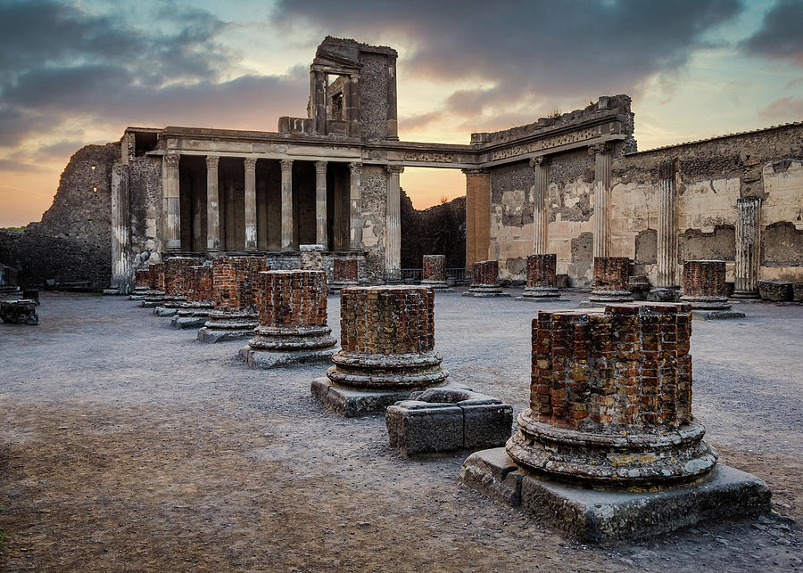 Pompeii Pillars Photograph