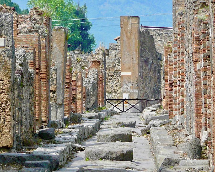 Pompeii Stepping Stones Photograph by Joy Buckels