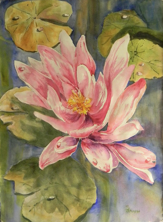 Pond Decor Painting by Sheila Parsons