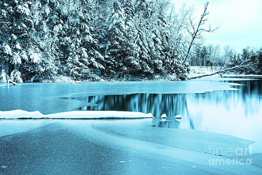 Shadow Pond in December Photograph by Eric Johnsen