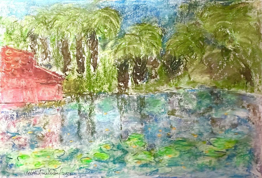 Pond in Florida Pastel by Barbara Anna Knauf