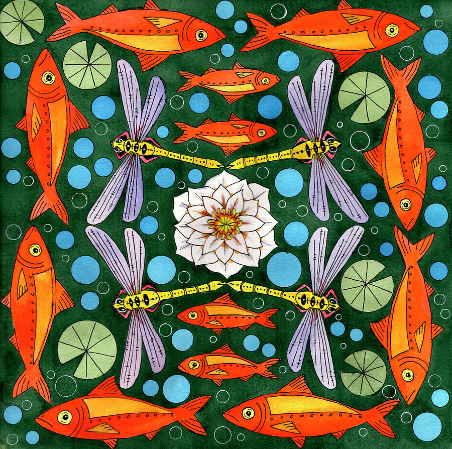Pond Life Painting by Catherine G McElroy