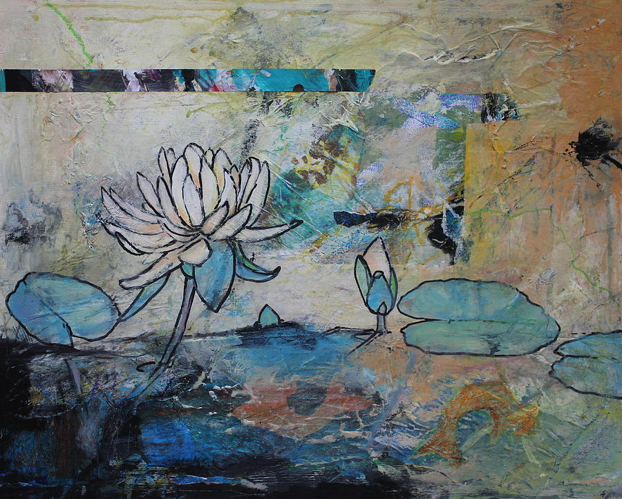 Pond Life Painting by Ruth Kamenev