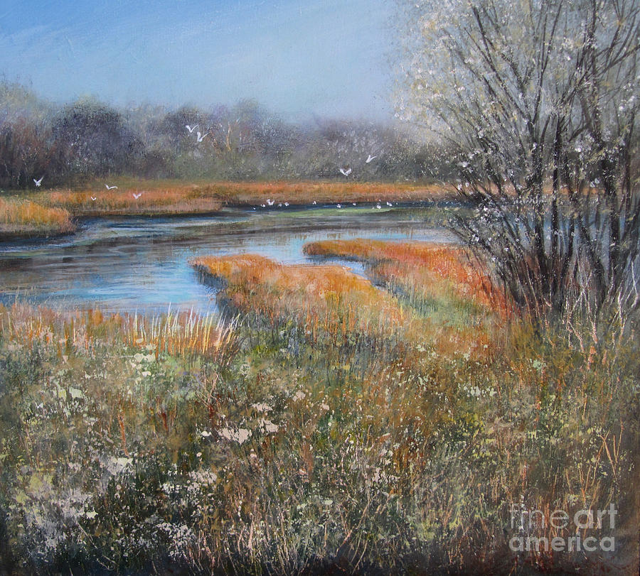 Pond Life Painting by Valerie Travers
