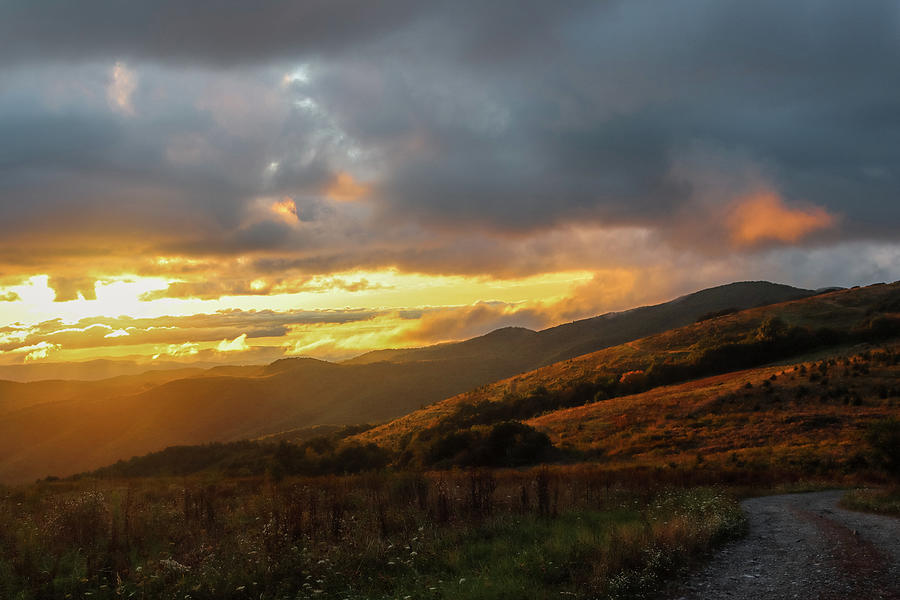 Pond Mountain Sunset Photograph by Andrew Plyler - Fine Art America