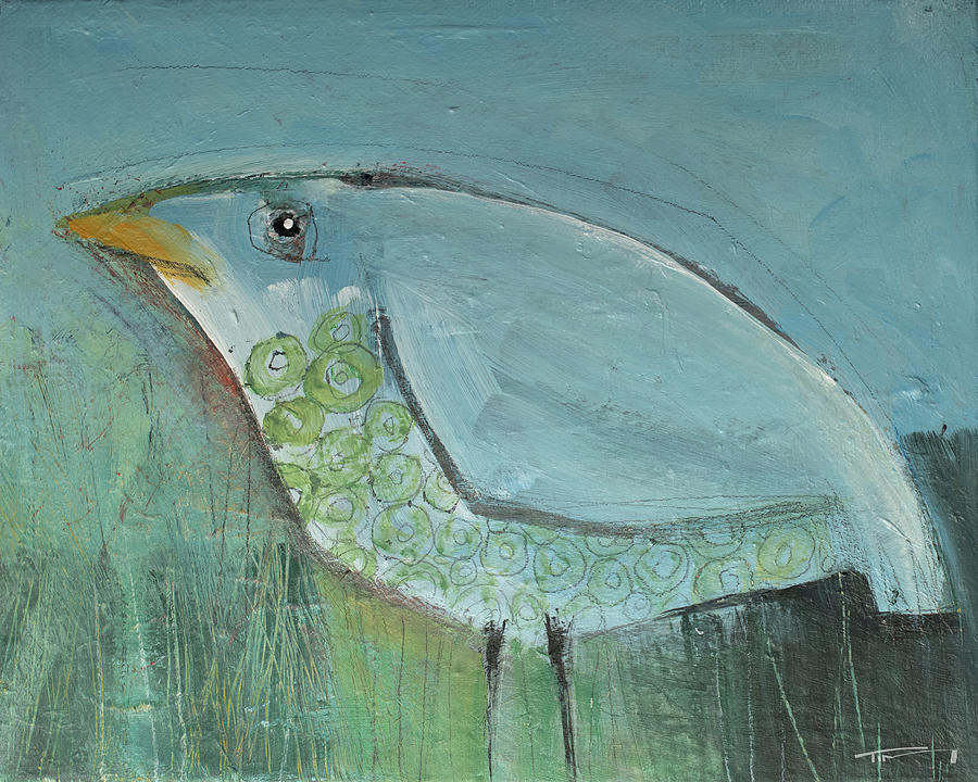 Pondering Bird Painting by Tim Nyberg