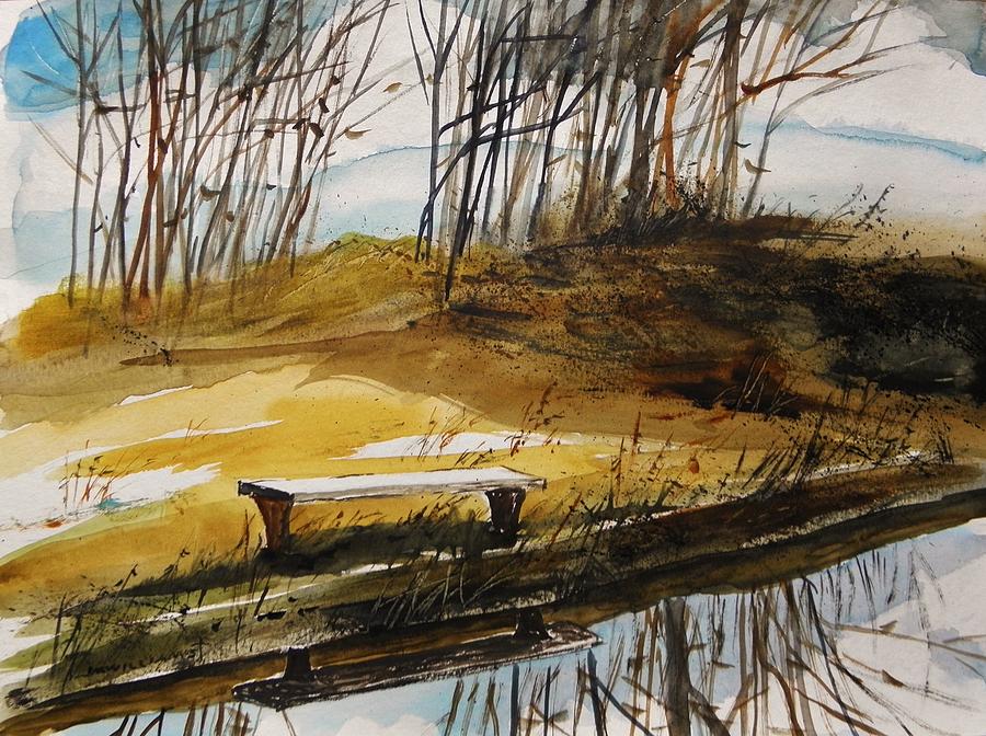 Ponds Edge Painting by John Williams