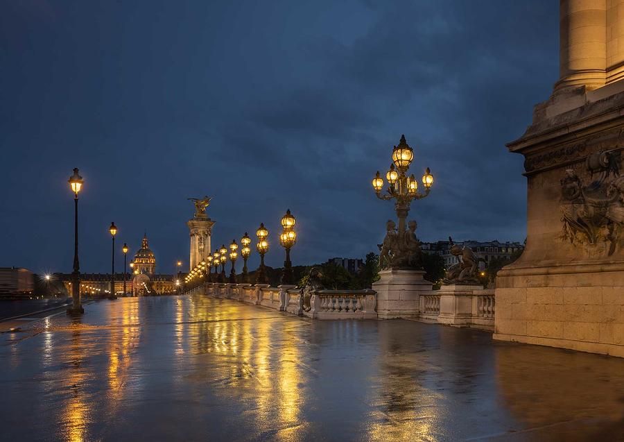 Pont Alexandre III and Les Invalides Photograph by Dave Koch