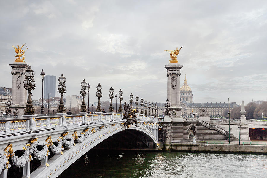 Pont Alexandre III Bridge Over Seine River, Paris Photograph by Katia ...