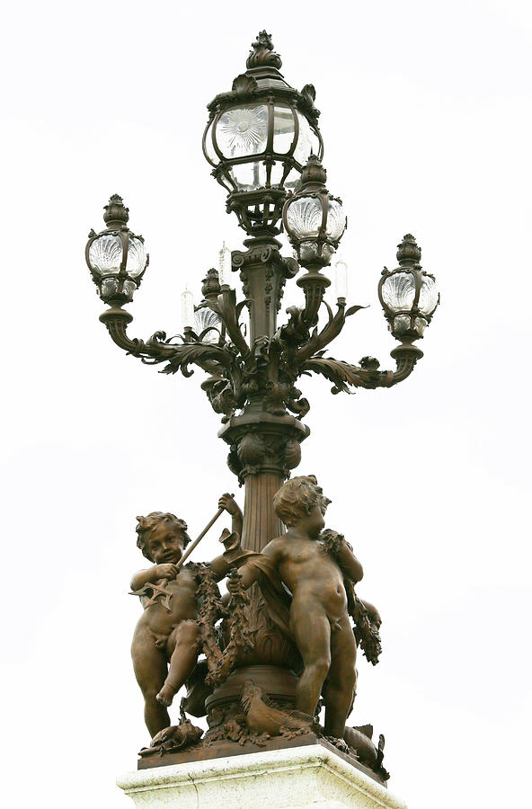 Pont Alexandre Lamp Post Photograph by Ron Berezuk