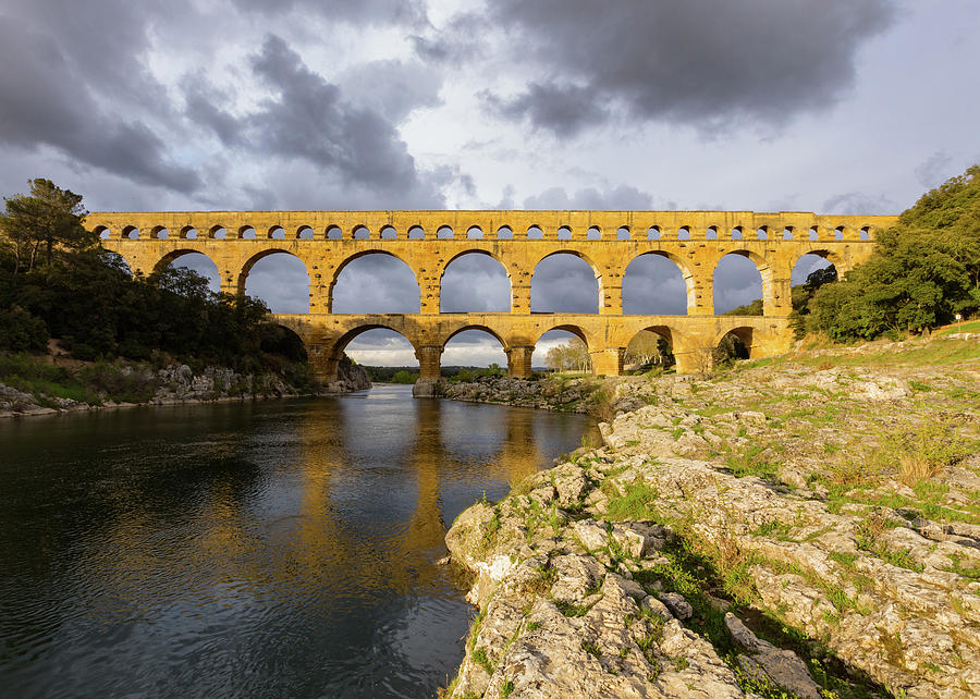 Pont du Gard 2  Photograph by Tim Fitzwater